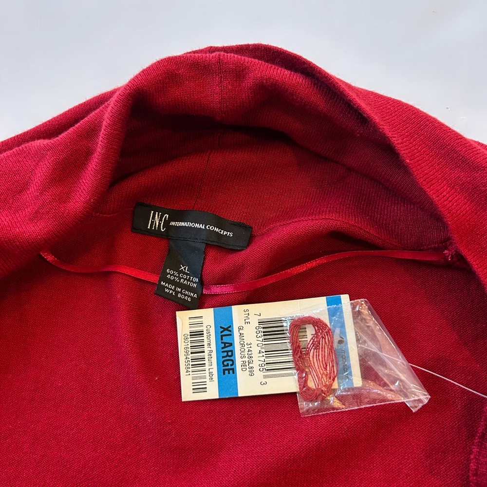 INC red cardigan NWT - Picture 5 of 7